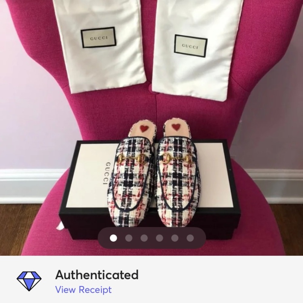 Gucci Princetown Mules EU 36 Tweed